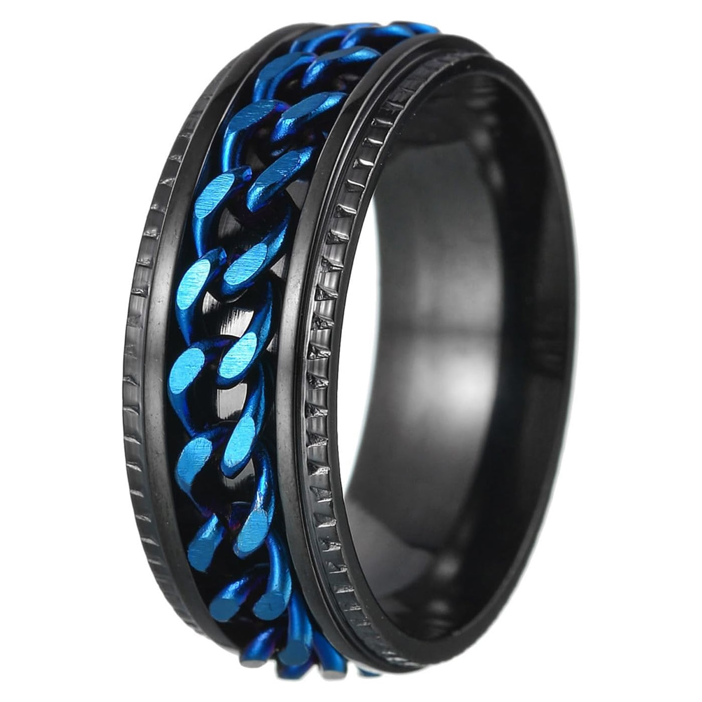 Fidget Ring Anxiety Ring Spinner Ring For Women And For Men Rotatable Chain