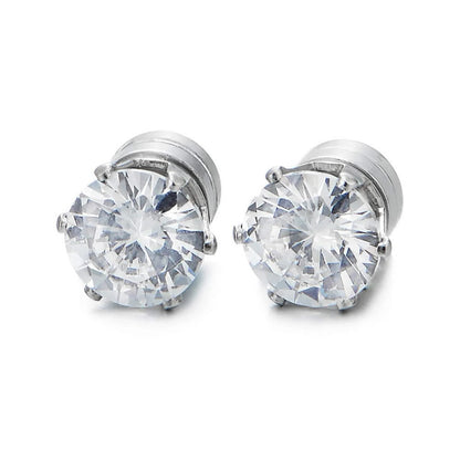 Mens Magnetic CZ Earrings