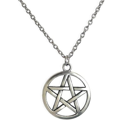 Pentagram Necklace Silver